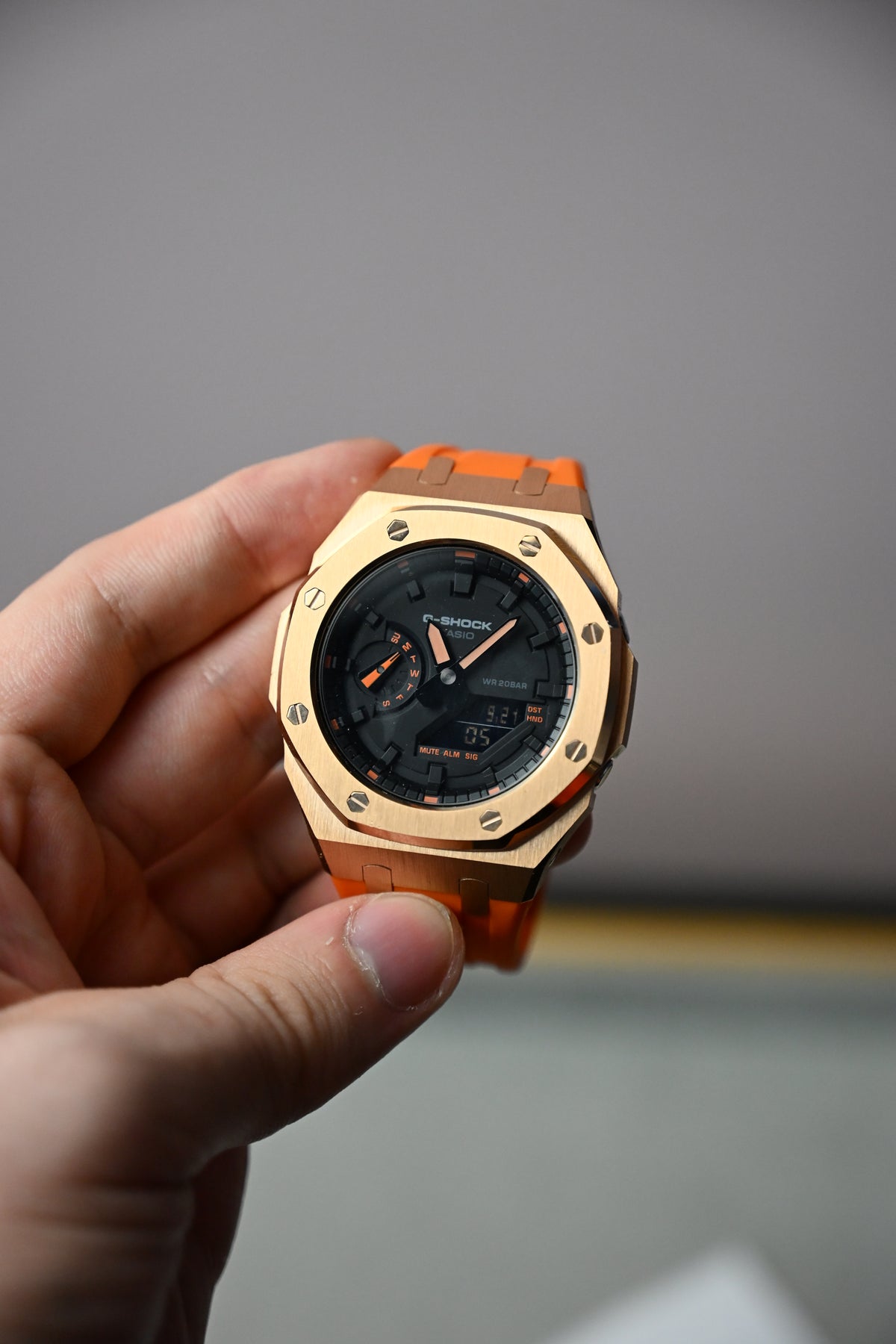 G-Shock Custom Rose Gold Orange
