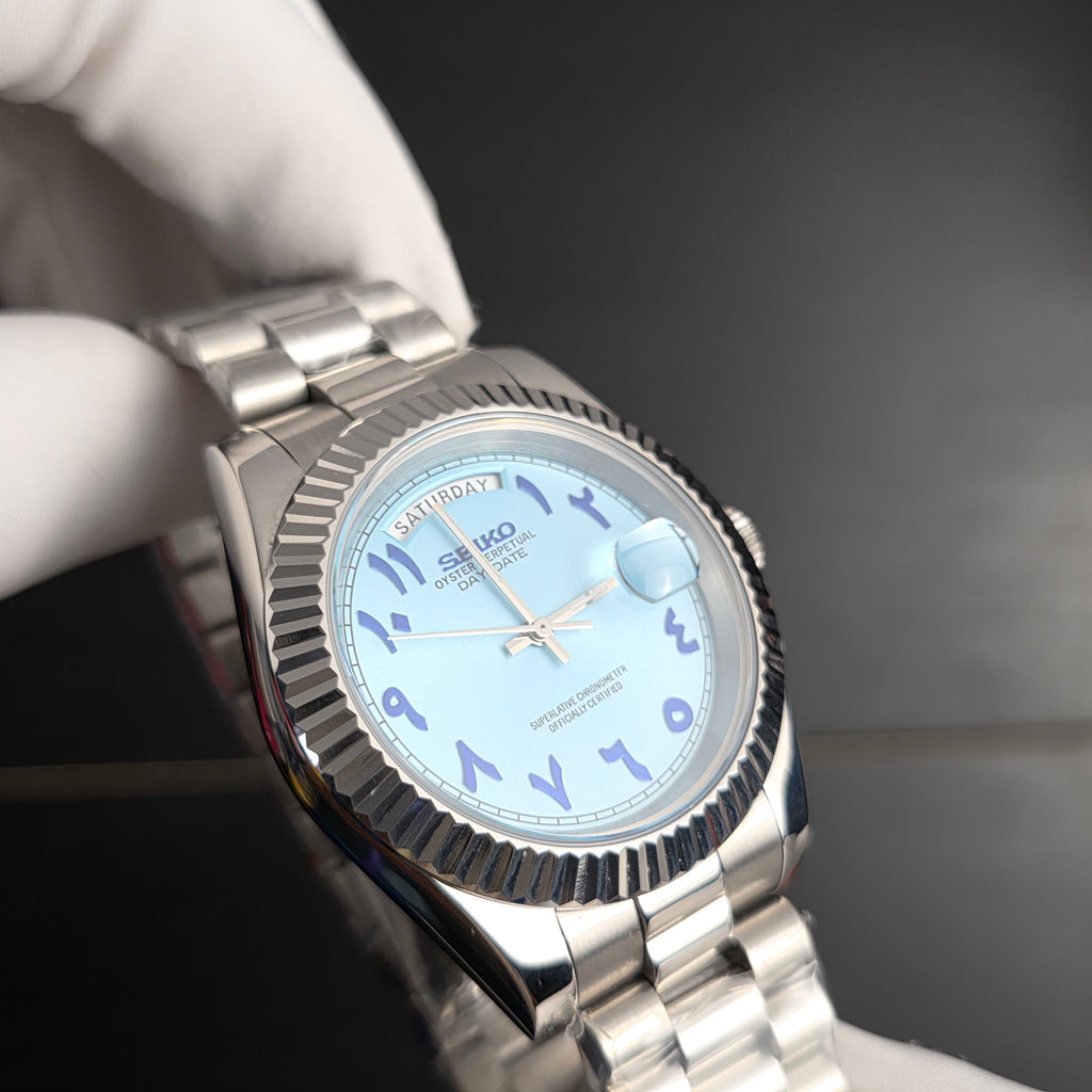 Seiko Day Date Blue