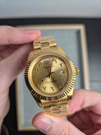 Seiko Day-Date Full Gold Arab numbers