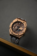 G-Shock Custom Rose Gold Copper – ceas asamblat de Alexie Collection, poza 1