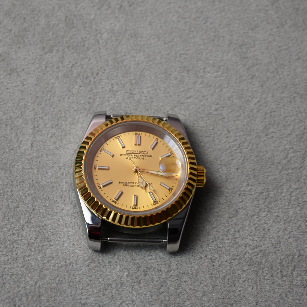 Datejust Two Tone Champagne – ceas asamblat de Alexie Collection, poza 3