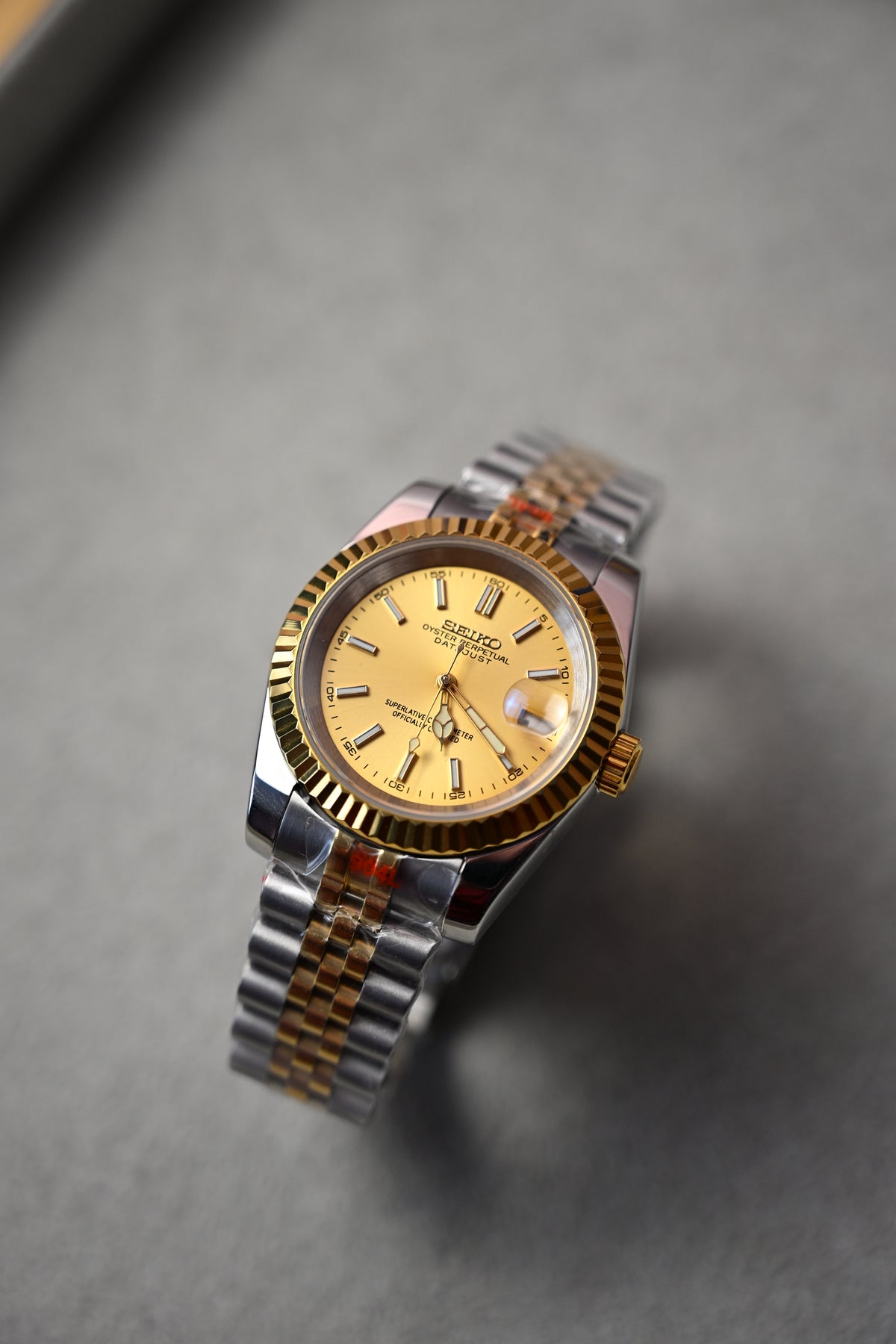Datejust Two Tone Champagne – ceas asamblat de Alexie Collection, poza 1