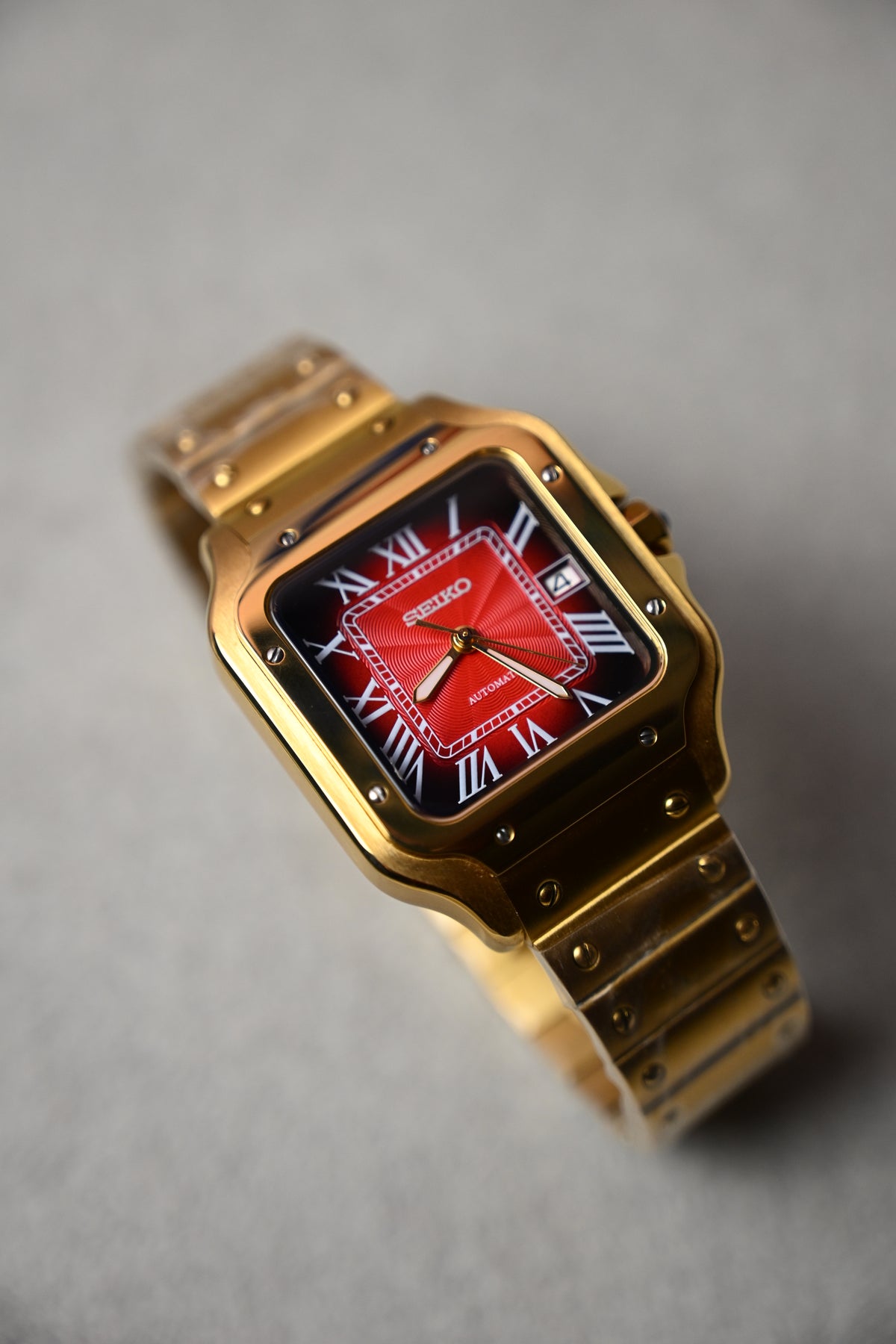 Santos Gold Red – ceas asamblat de Alexie Collection, poza 2