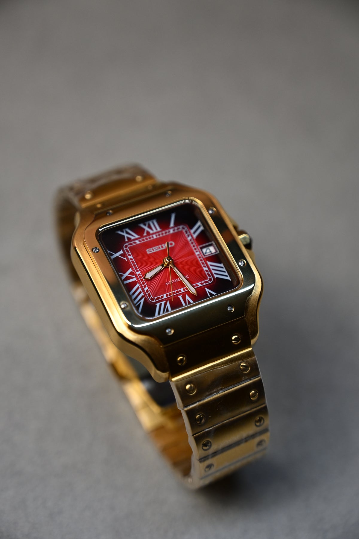 Santos Gold Red – ceas asamblat de Alexie Collection, poza 5