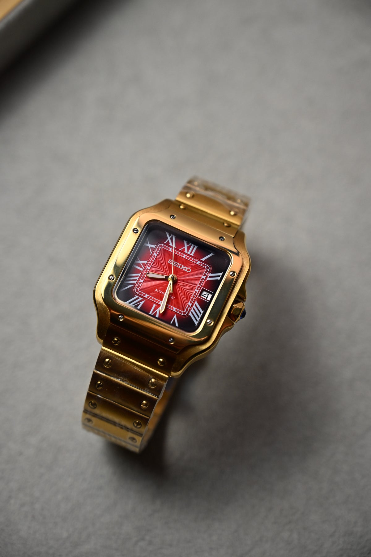 Santos Gold Red – ceas asamblat de Alexie Collection, poza 6