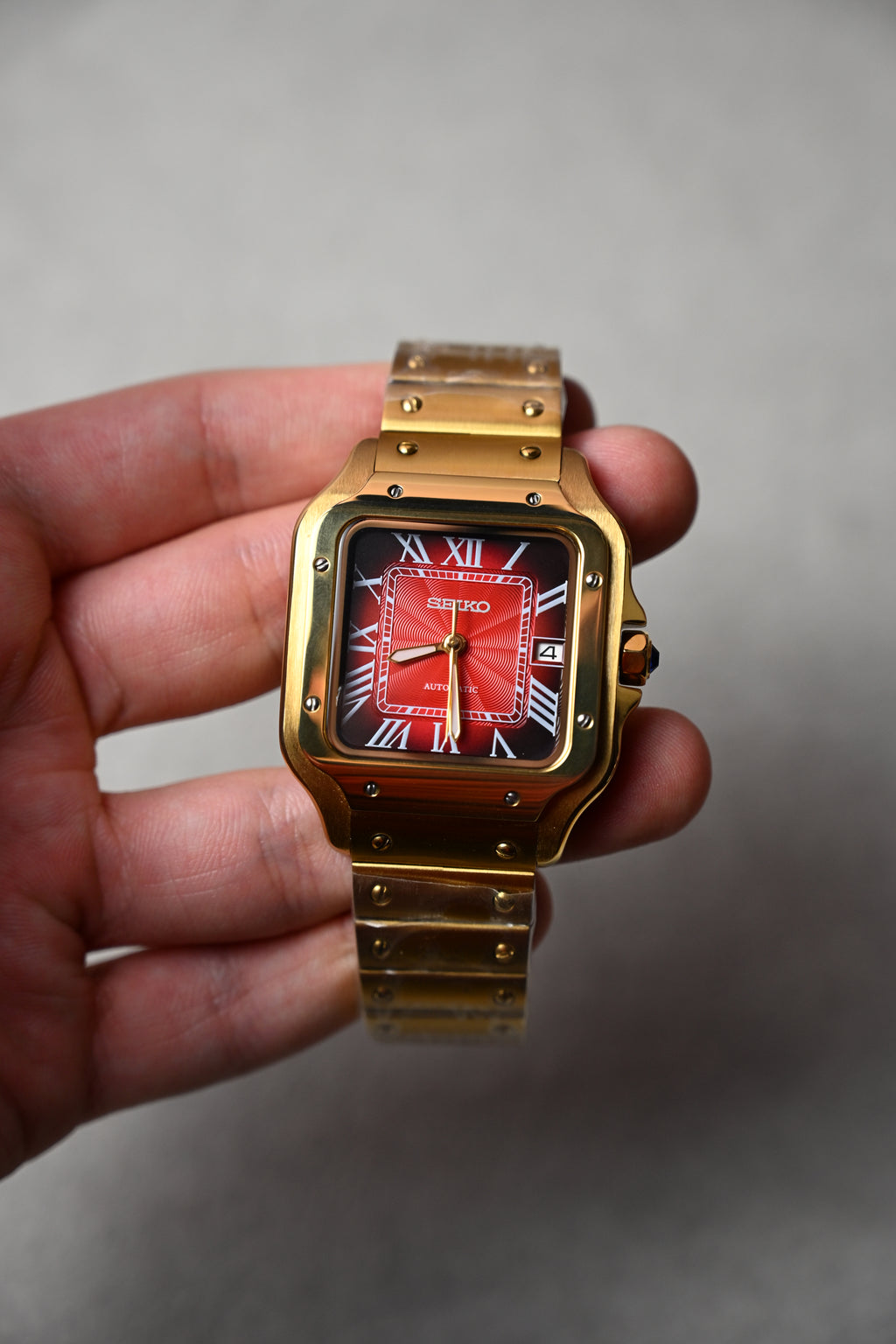 Santos Gold Red – ceas asamblat de Alexie Collection, poza 7