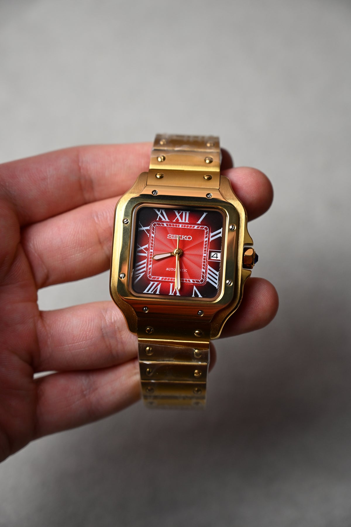 Santos Gold Red – ceas asamblat de Alexie Collection, poza 7