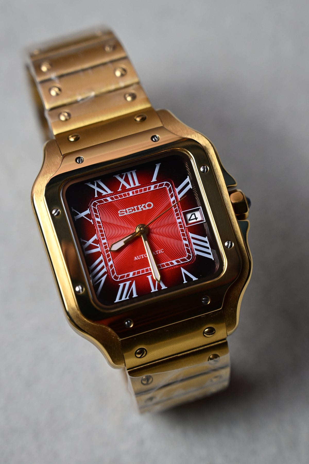 Santos Gold Red – ceas asamblat de Alexie Collection, poza 1