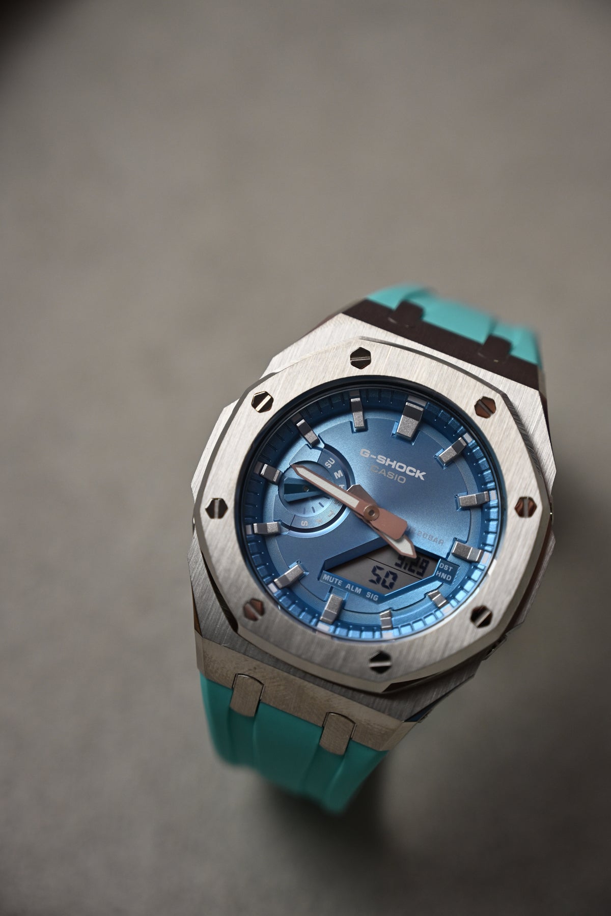 G-Shock Custom Ice Blue – ceas asamblat de Alexie Collection, poza 2