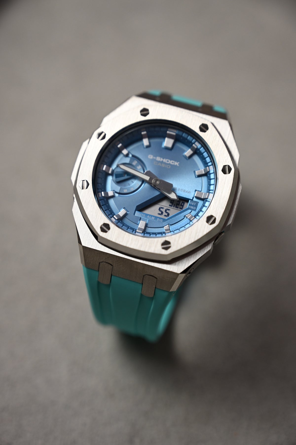G-Shock Custom Ice Blue – ceas asamblat de Alexie Collection, poza 4
