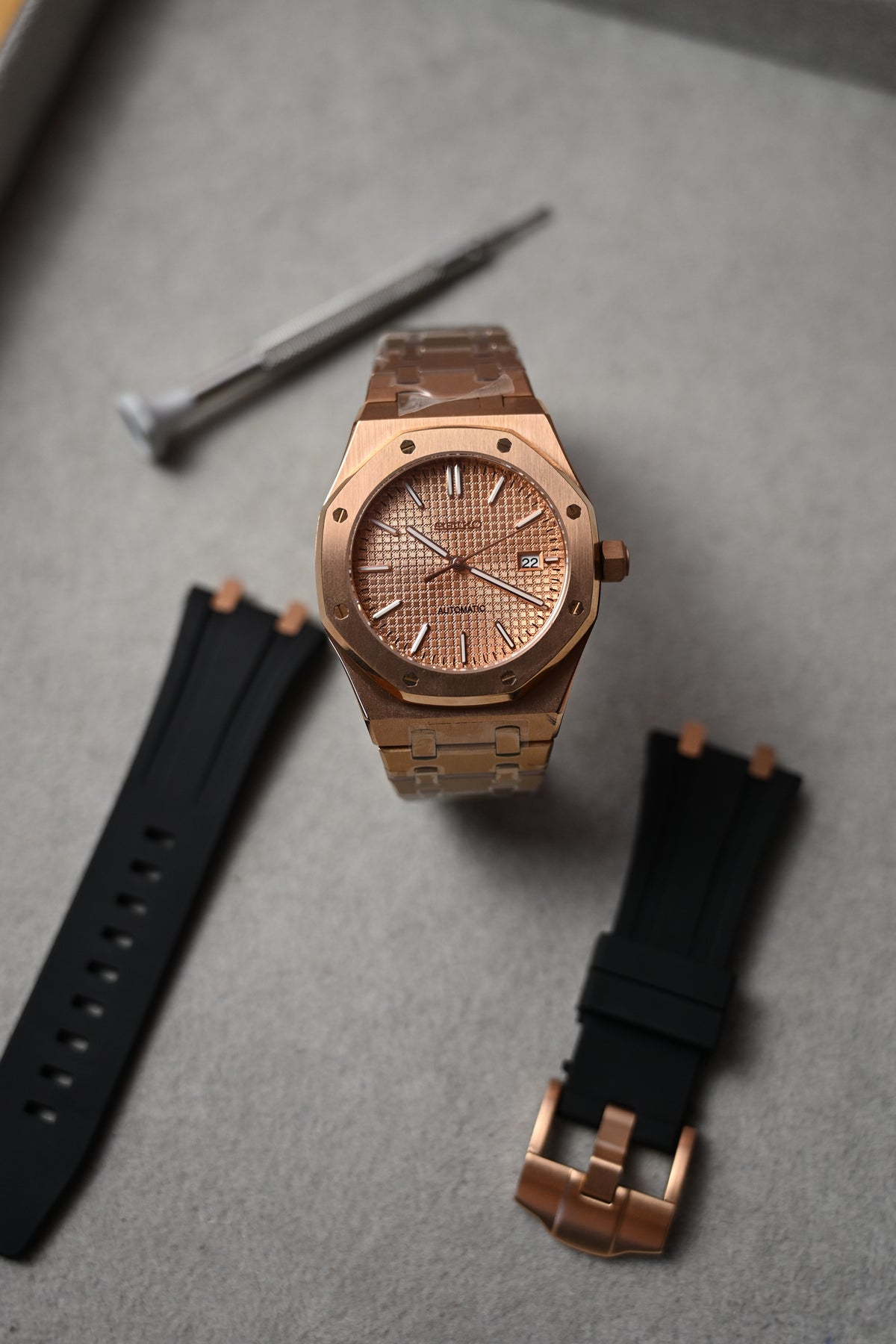 Royal Oak Full Rose Gold – ceas asamblat de Alexie Collection, poza 4