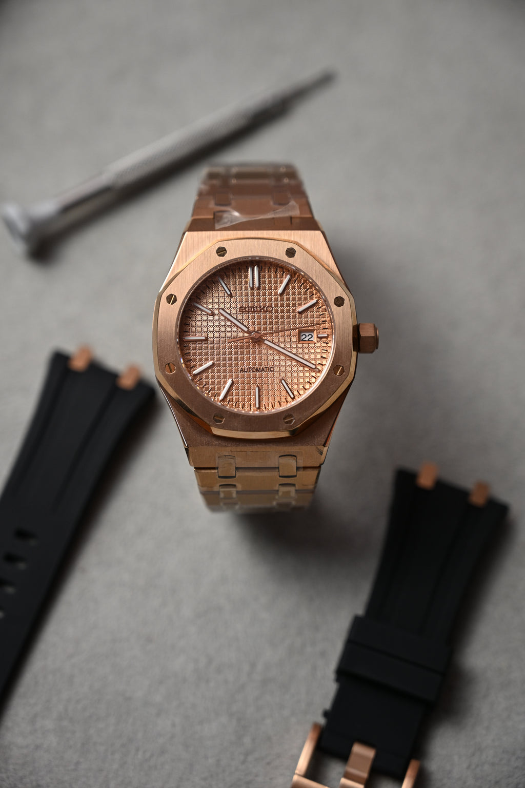 Royal Oak Full Rose Gold – ceas asamblat de Alexie Collection, poza 5