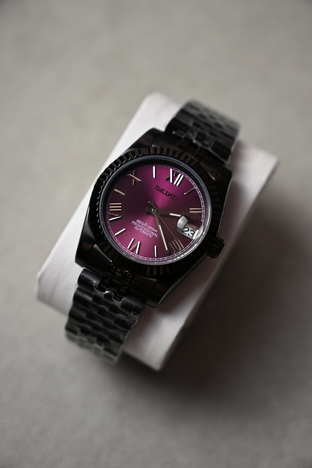 Datejust Black Purple – ceas asamblat de Alexie Collection, poza 5