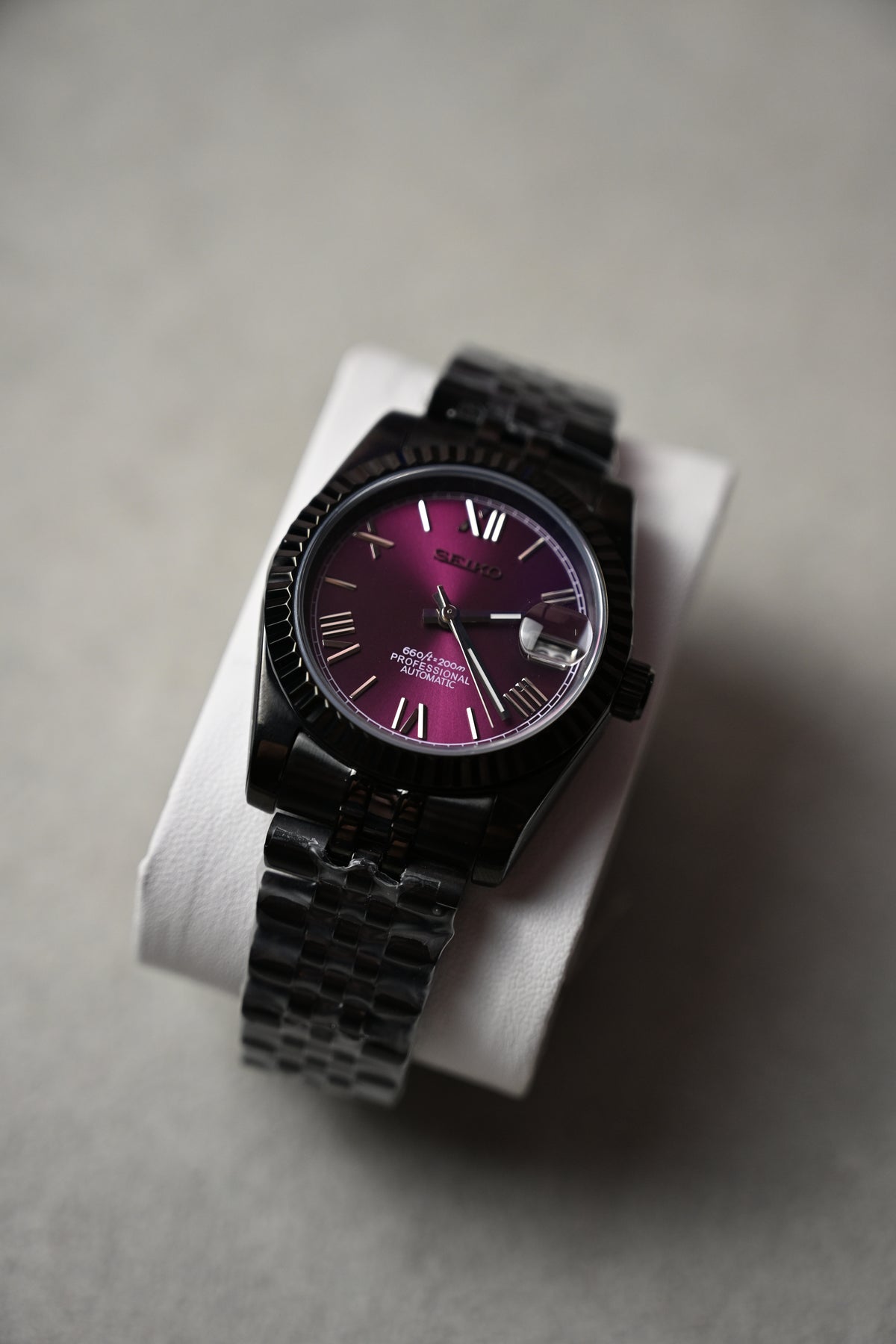 Datejust Black Purple – ceas asamblat de Alexie Collection, poza 6