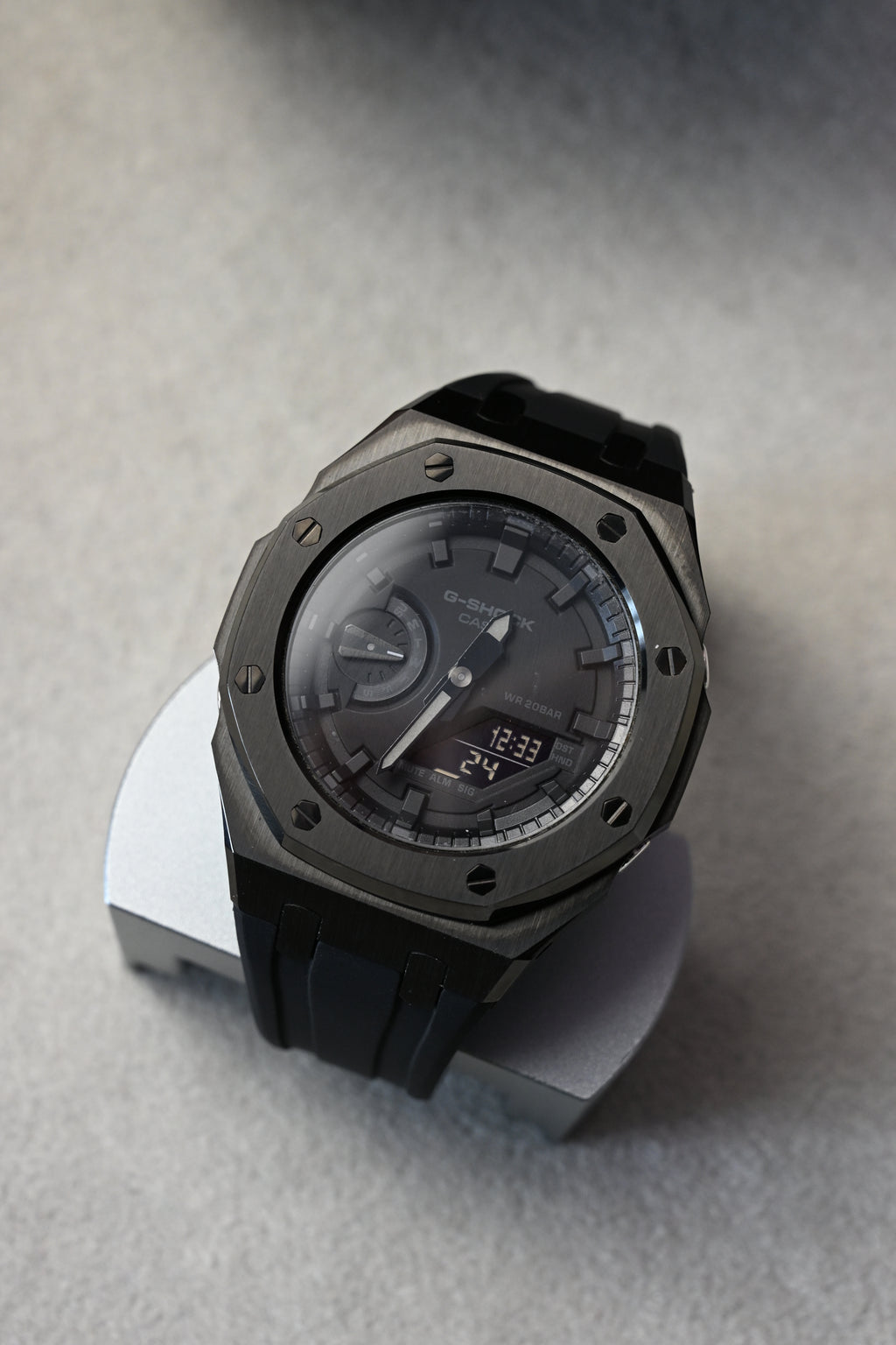G-Shock Custom All Black – ceas asamblat de Alexie Collection, poza 1