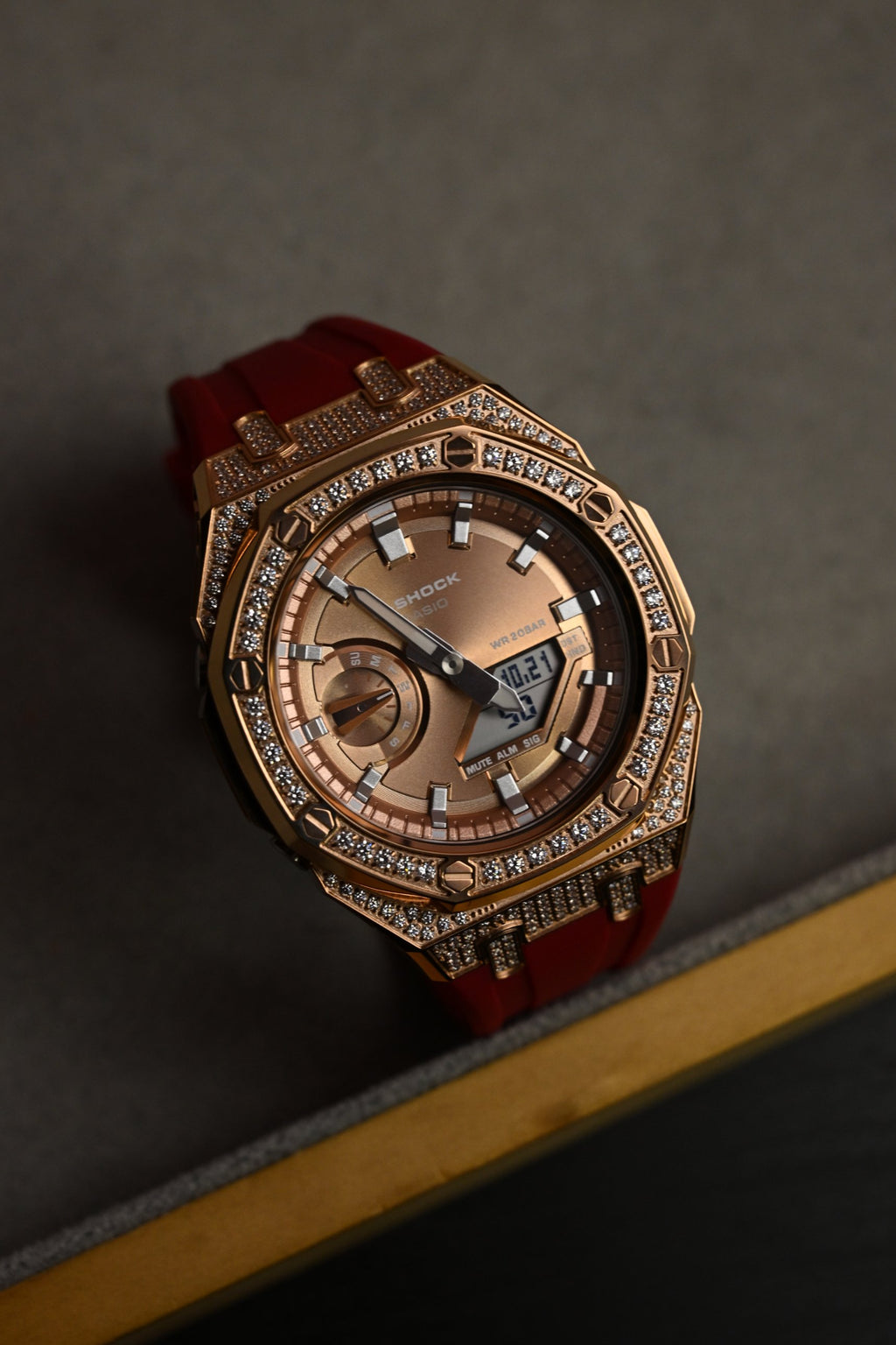G-Shock Custom Rose Gold Iced
