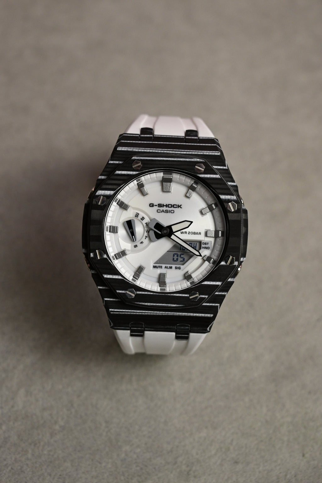 G-Shock Custom Carbon White