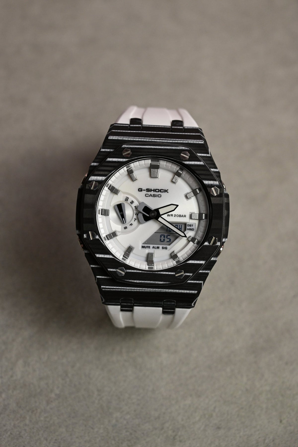 G-Shock Custom Carbon White