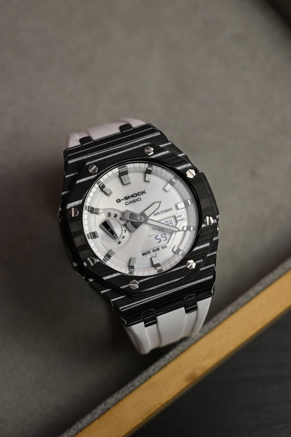 G-Shock Custom Carbon White