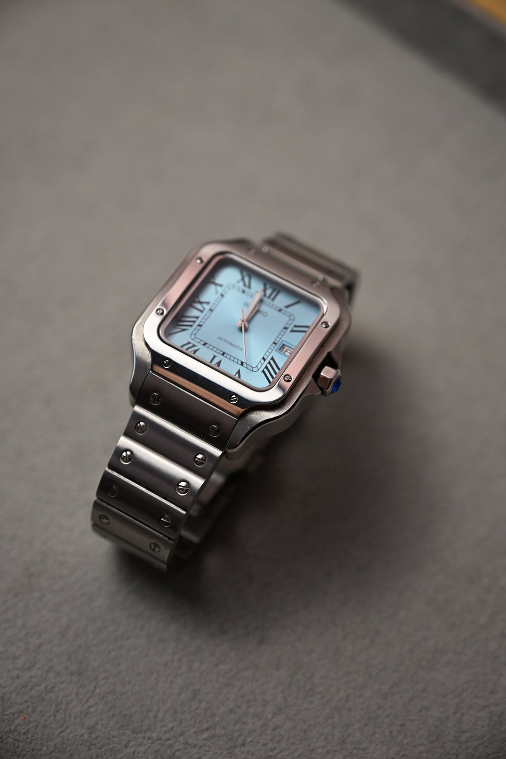 Santos Ice Blue – ceas asamblat de Alexie Collection