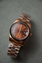 Datejust Full Rose Gold Diamonds – ceas asamblat de Alexie Collection