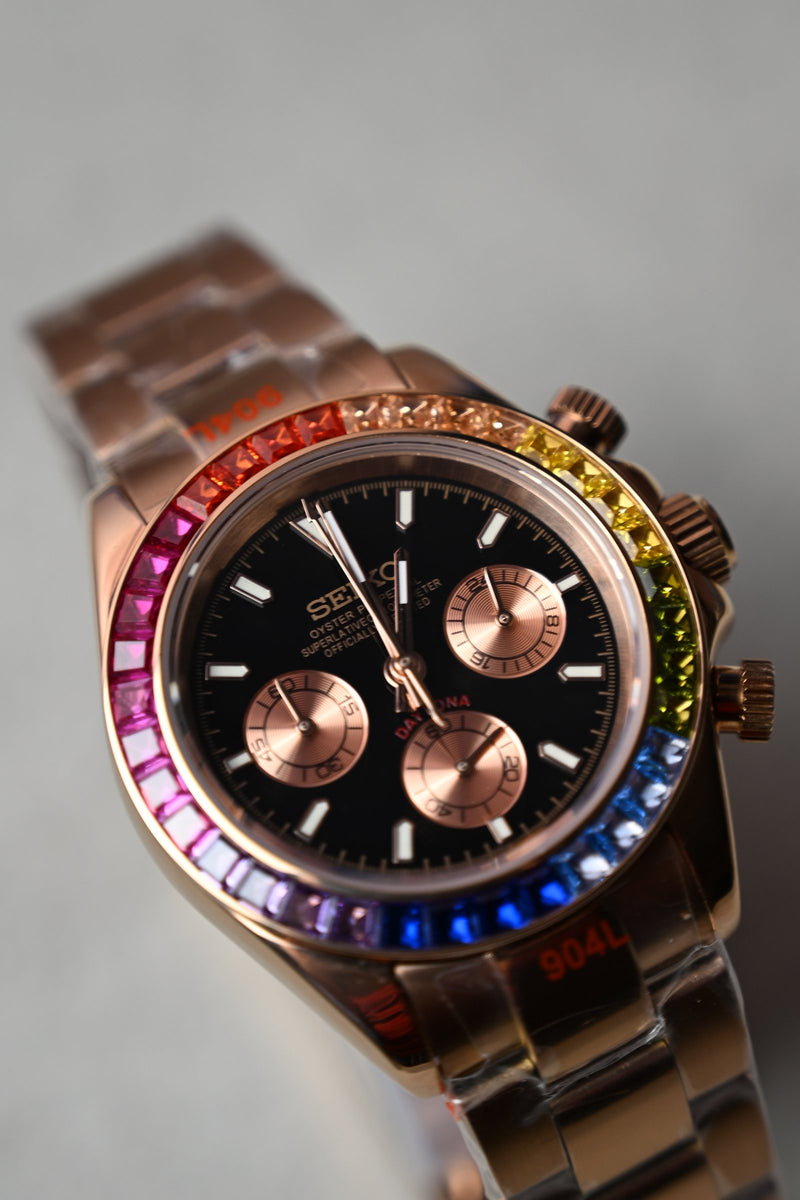 Daytona Rainbow Rose Gold