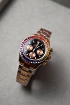 Daytona Rainbow Rose Gold – ceas asamblat de Alexie Collection