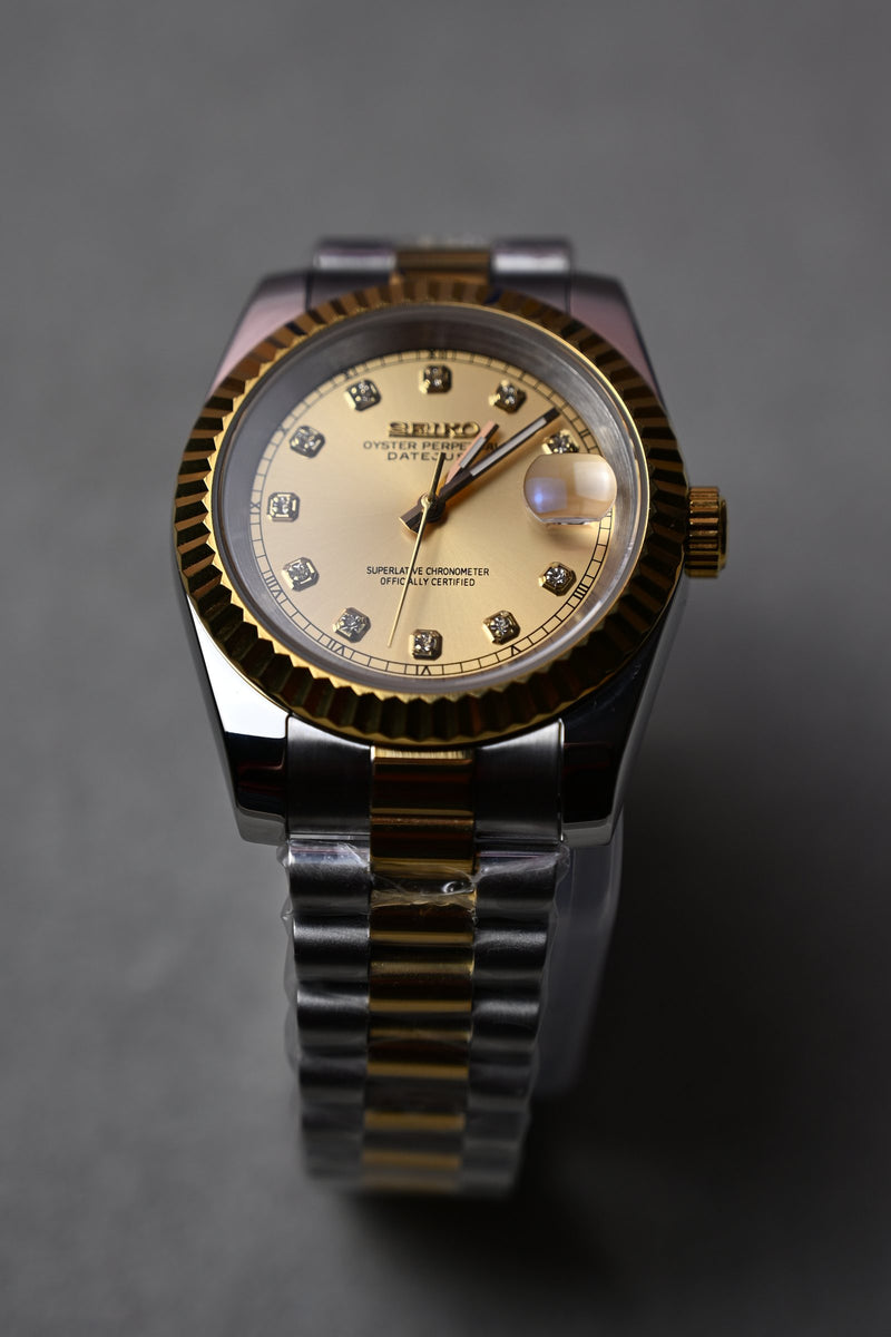 Datejust Two Tone Gold Diamonds
