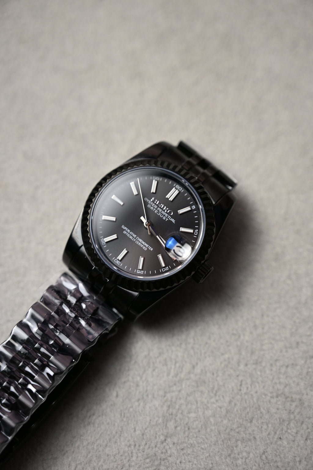 Datejust Black Chocolate – ceas asamblat de Alexie Collection