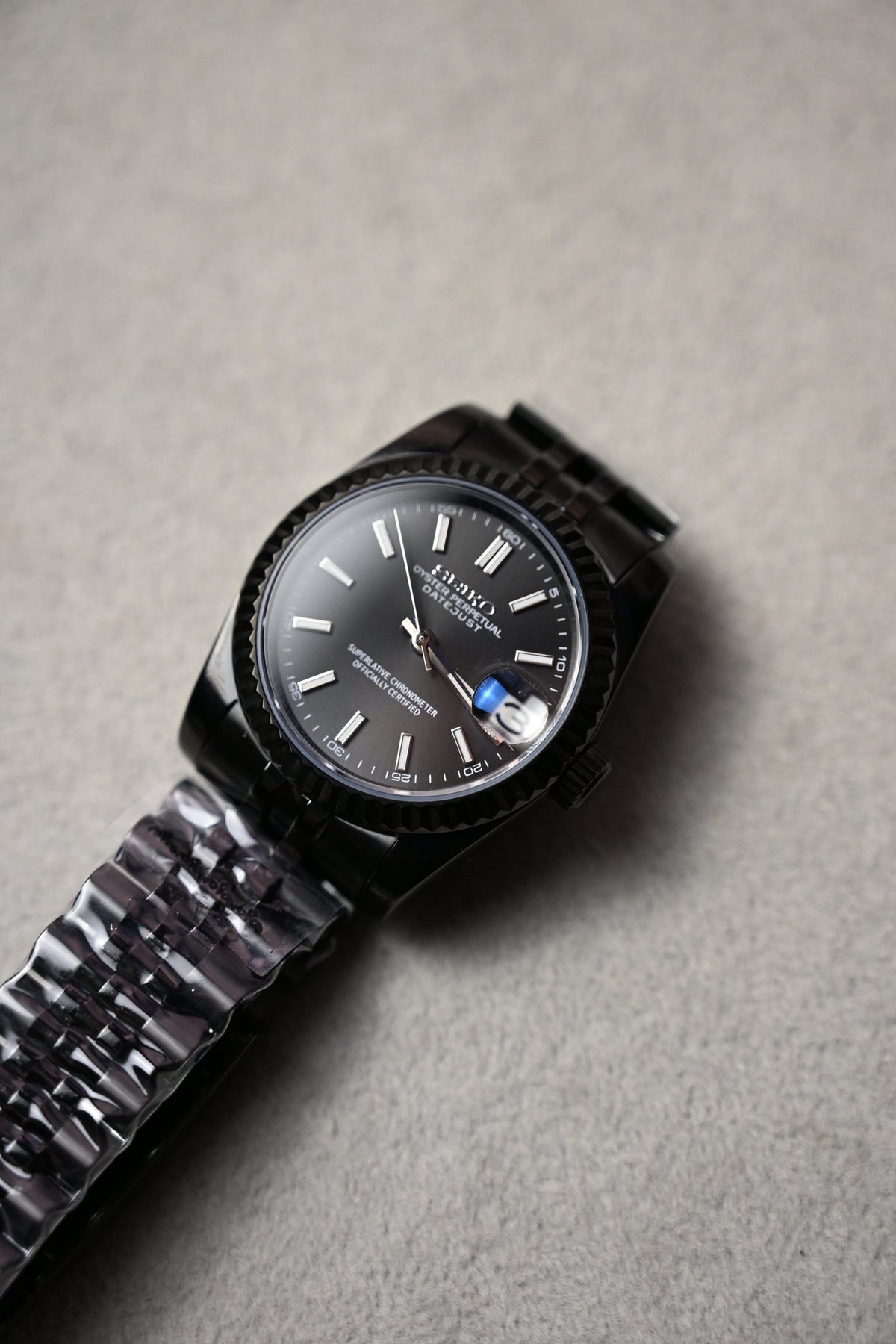 Datejust Black Chocolate – ceas asamblat de Alexie Collection