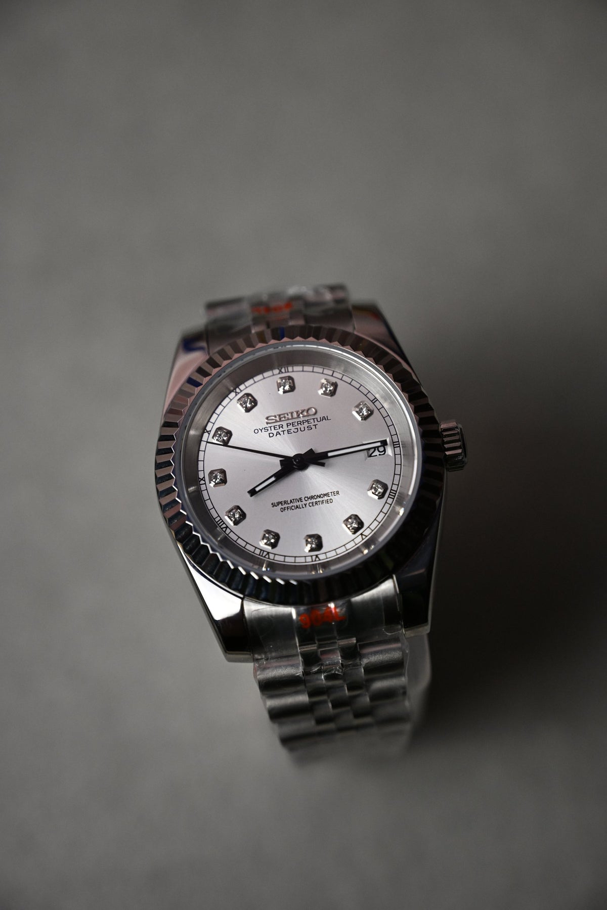 Datejust Silver Diamonds – ceas asamblat de Alexie Collection