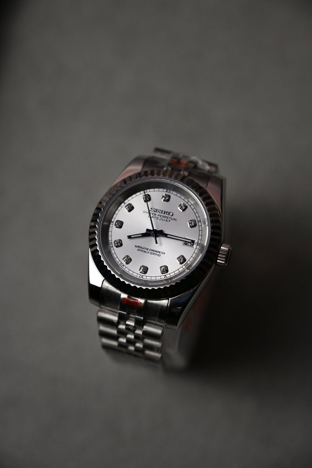 Datejust Silver Diamonds – ceas asamblat de Alexie Collection