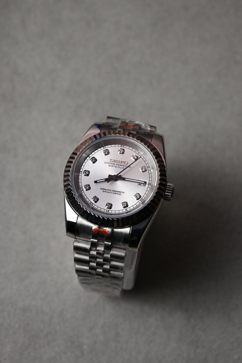 Datejust Silver Diamonds
