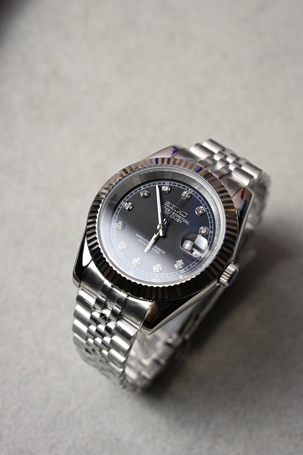 Datejust Black Diamonds – ceas asamblat de Alexie Collection