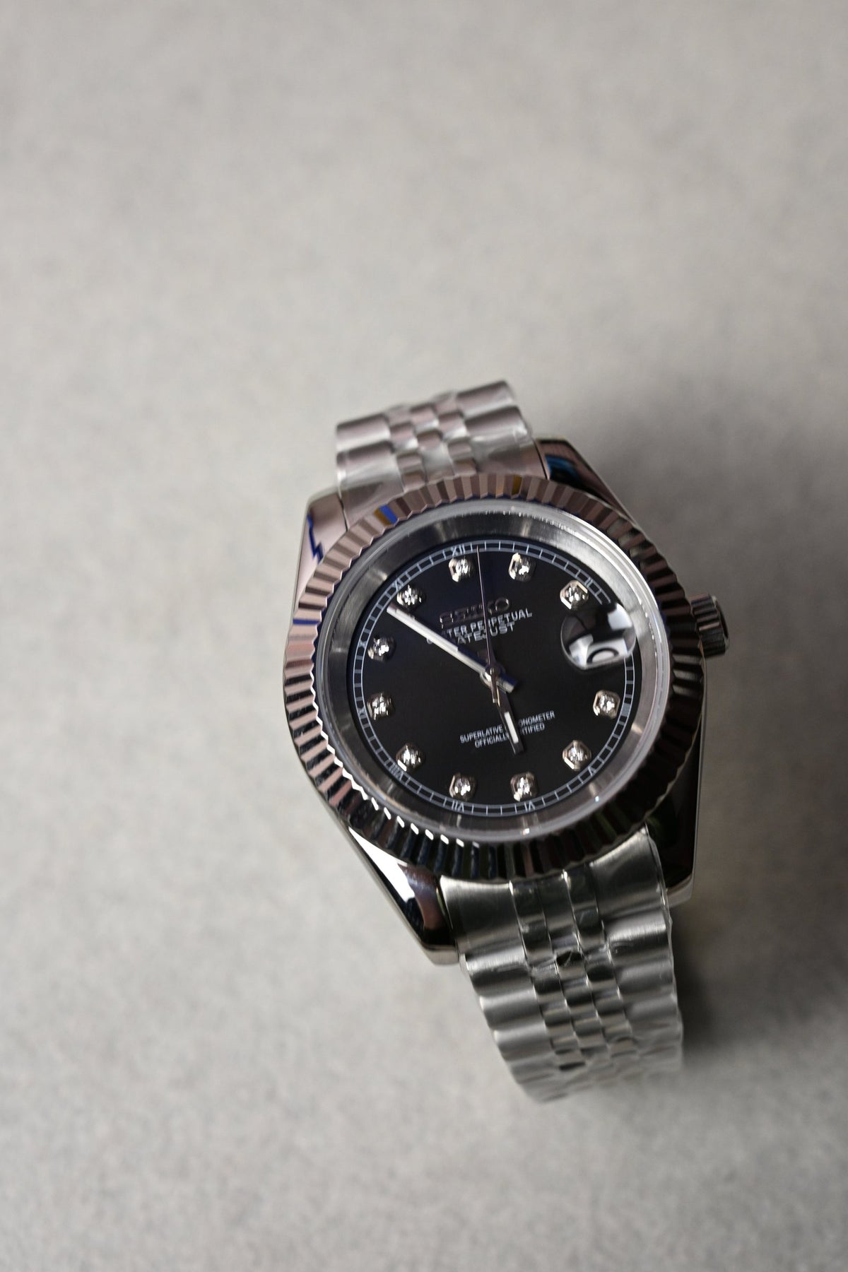 Datejust Black Diamonds – ceas asamblat de Alexie Collection