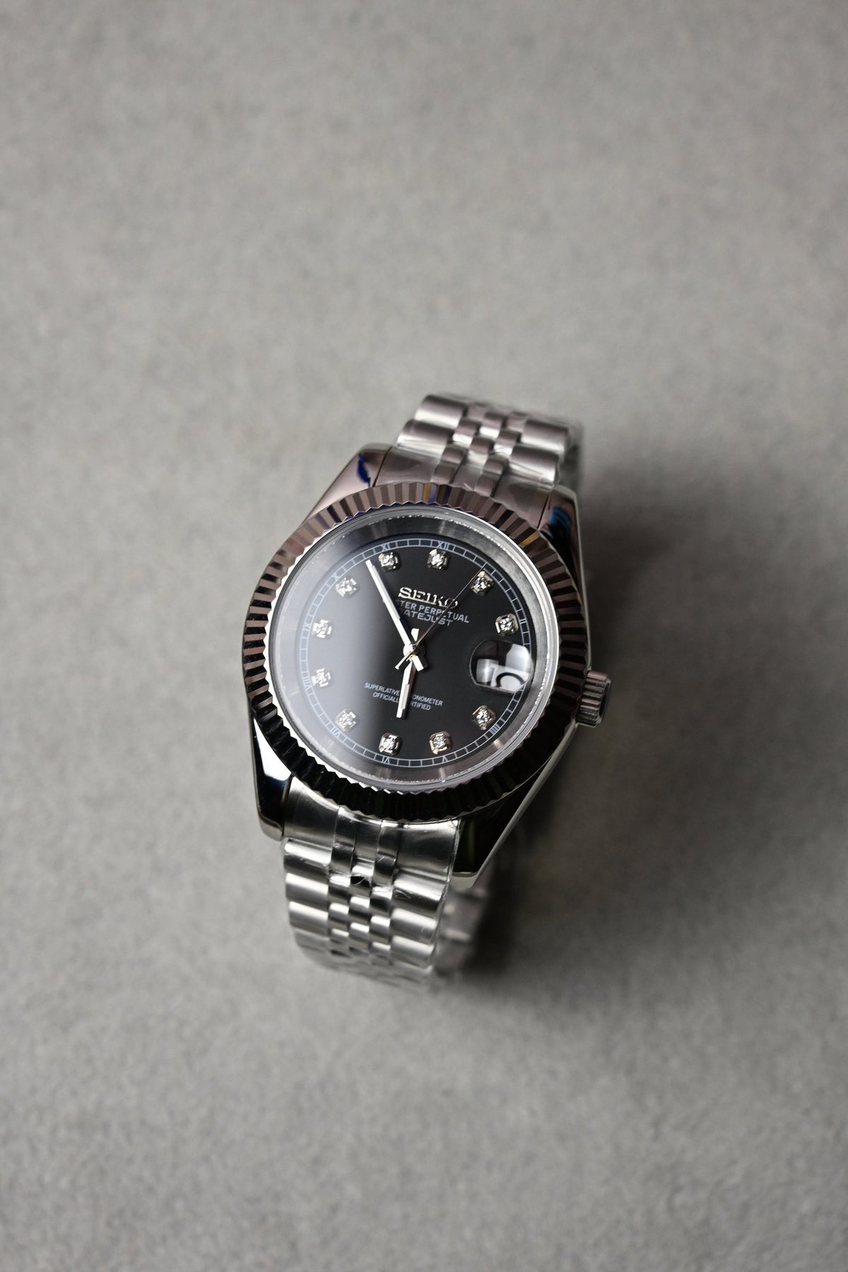 Datejust Black Diamonds – ceas asamblat de Alexie Collection