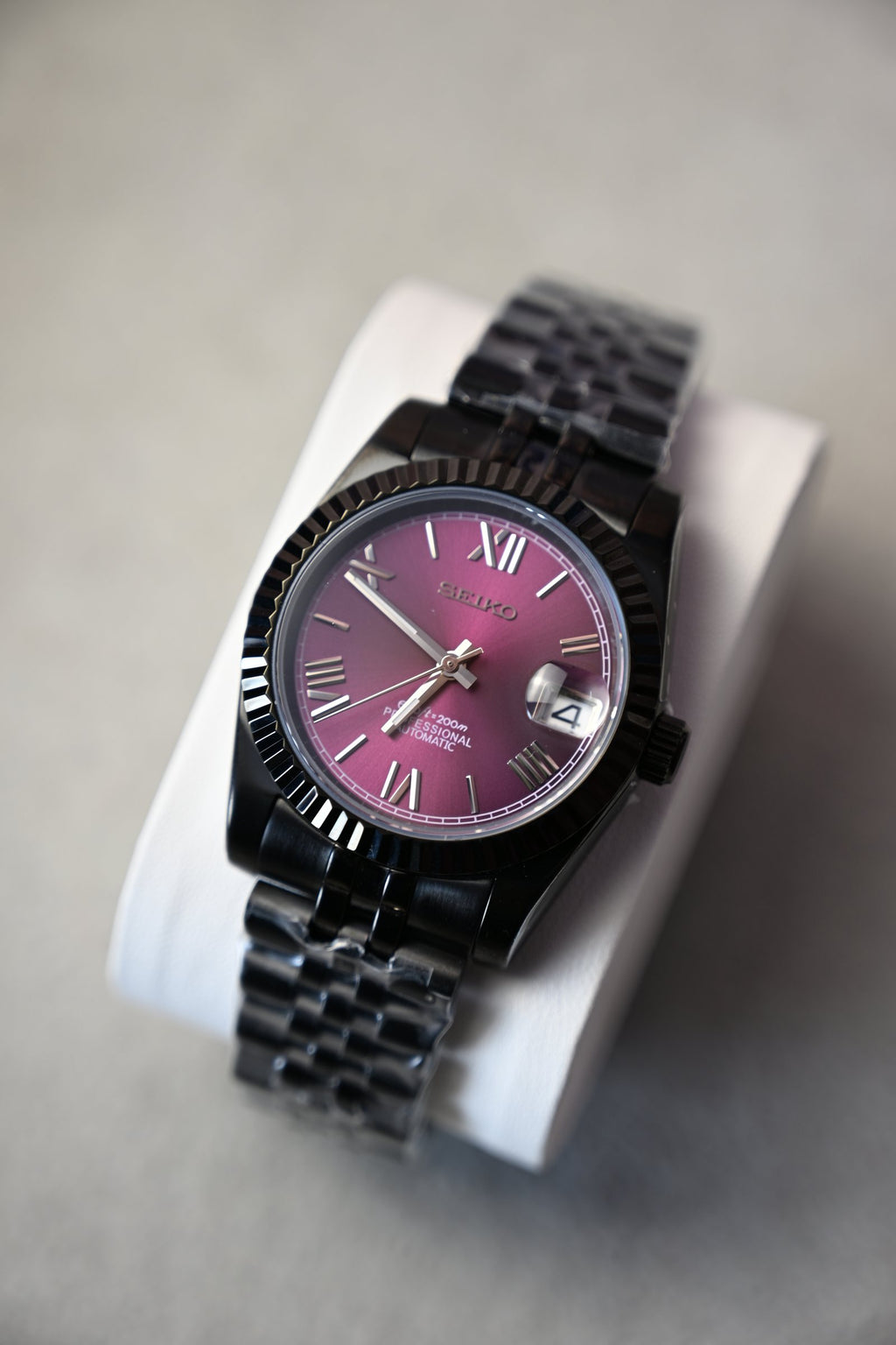 Datejust Black Purple – ceas asamblat de Alexie Collection