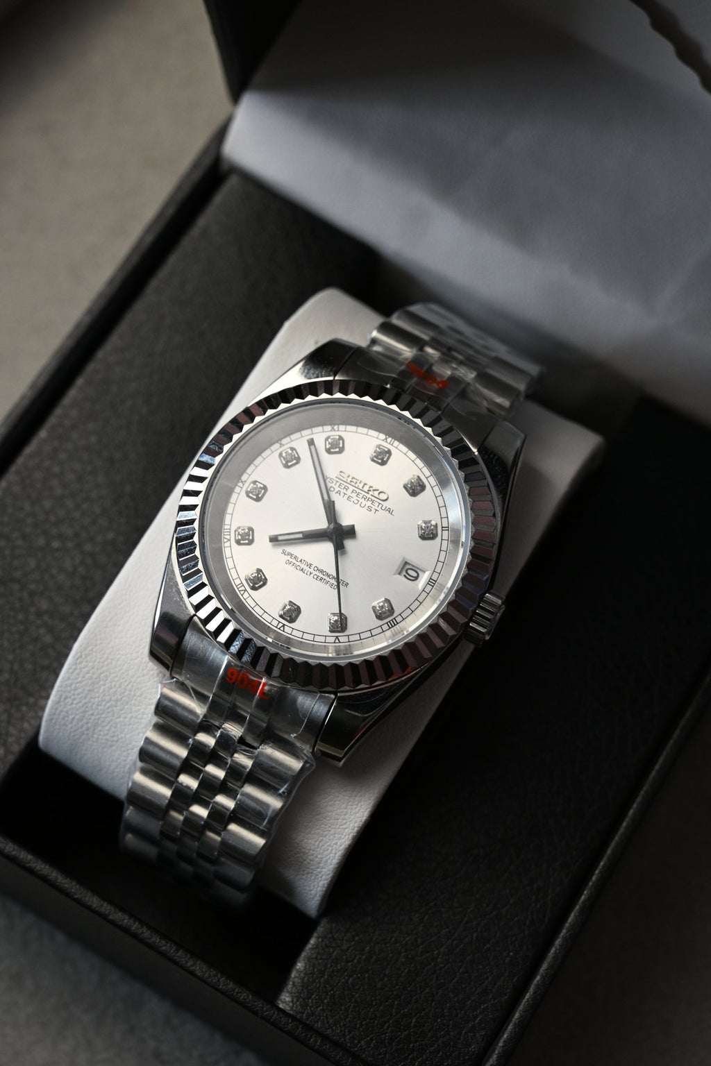 Datejust Silver Diamonds – ceas asamblat de Alexie Collection