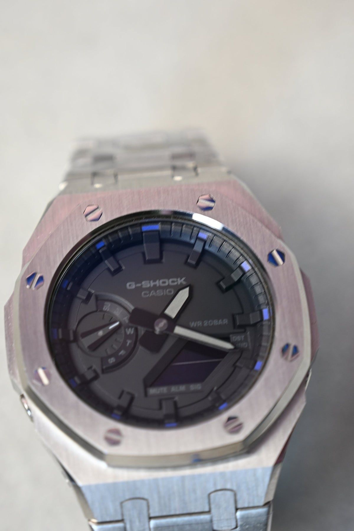 G-Shock Custom Steel Blue – ceas asamblat de Alexie Collection
