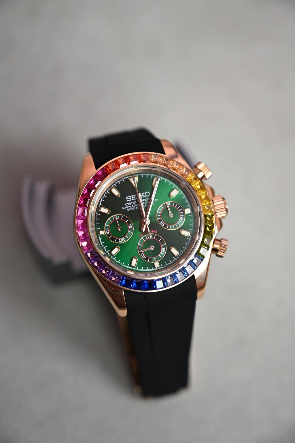 Daytona Rainbow Green – ceas asamblat de Alexie Collection