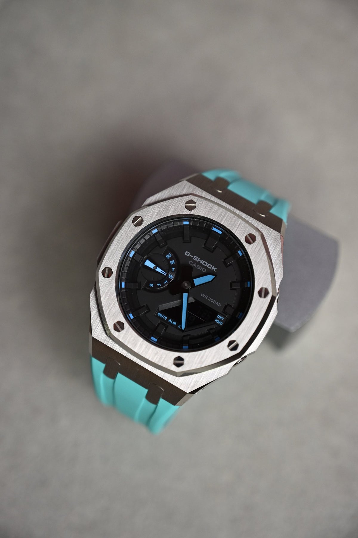 G-Shock Custom Ice Blue – ceas asamblat de Alexie Collection