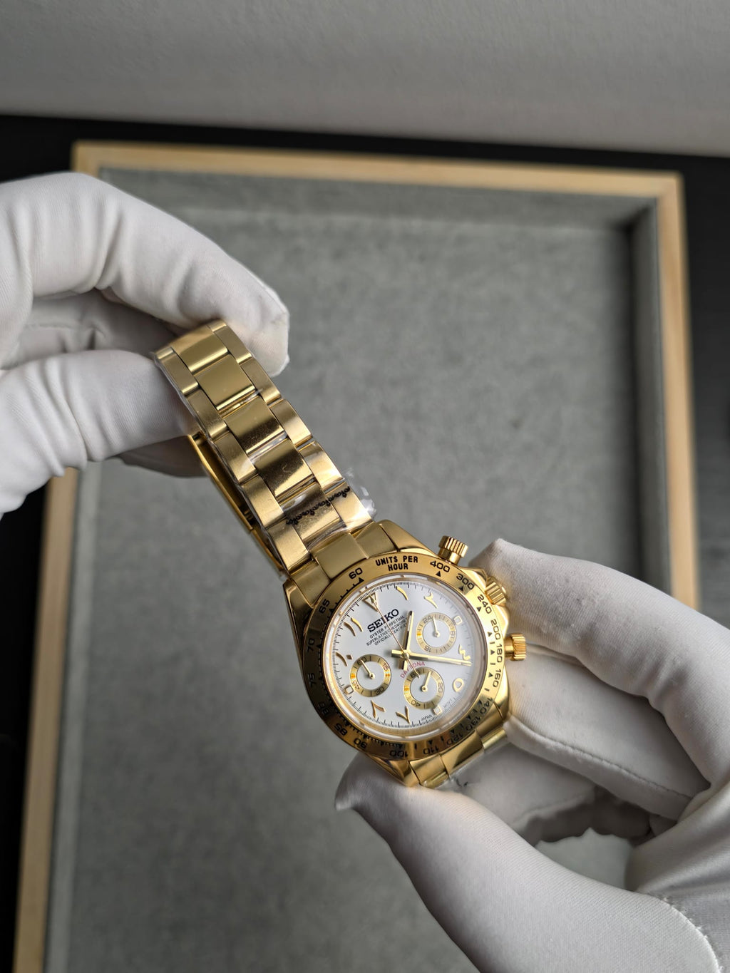 Seiko Daytona Gold Arab Numbers