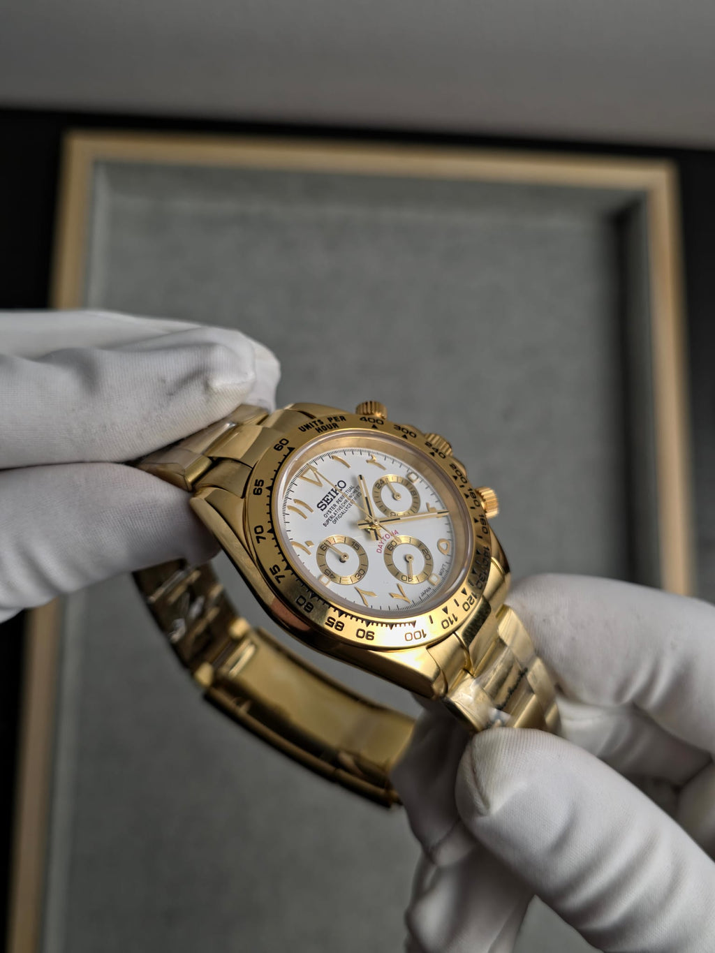 Seiko Daytona Gold Arab Numbers