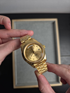 Seiko Day-Date Full Gold Arab numbers