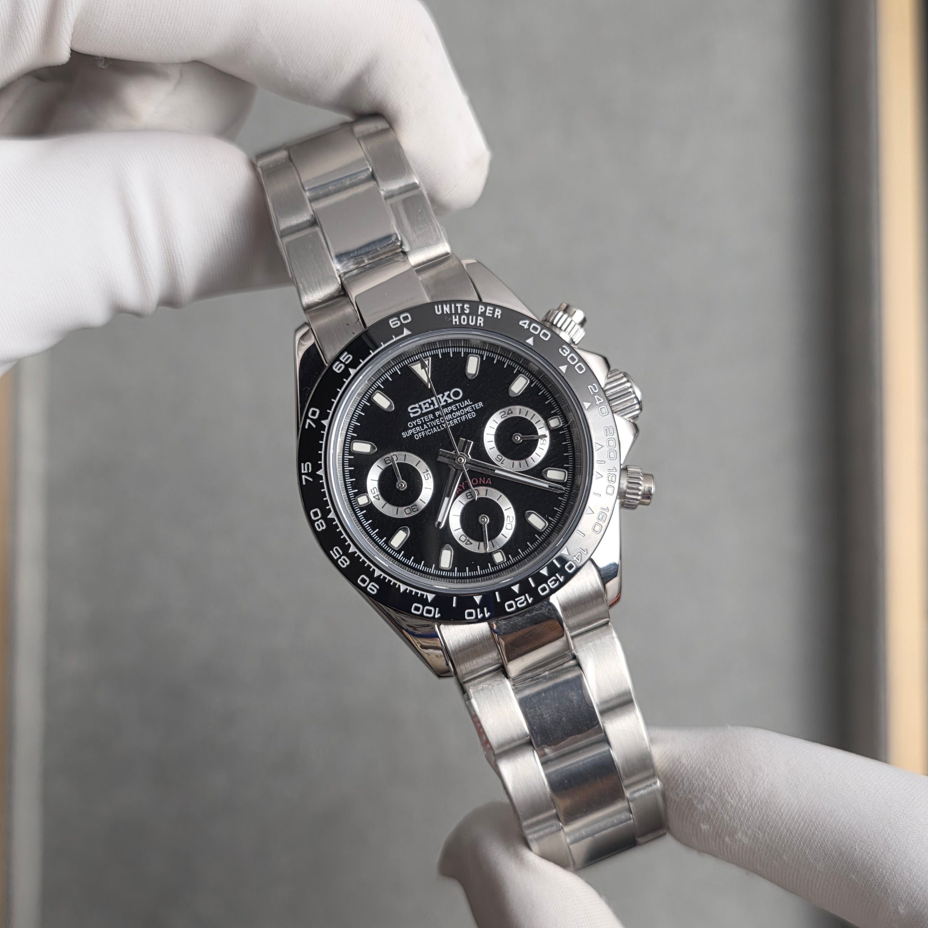 Seiko Daytona Panda Reverse