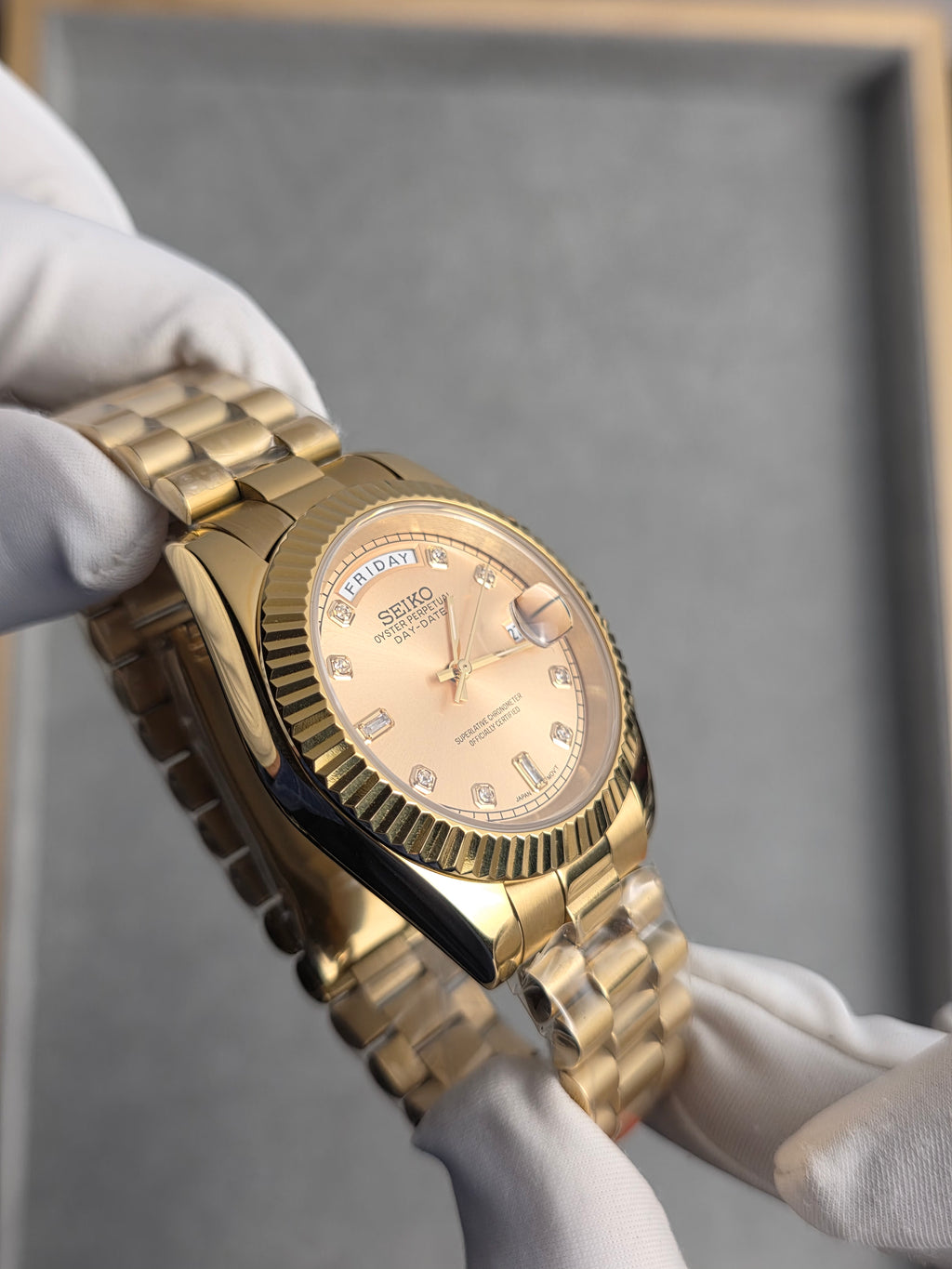 Seiko Day-Date Full Gold