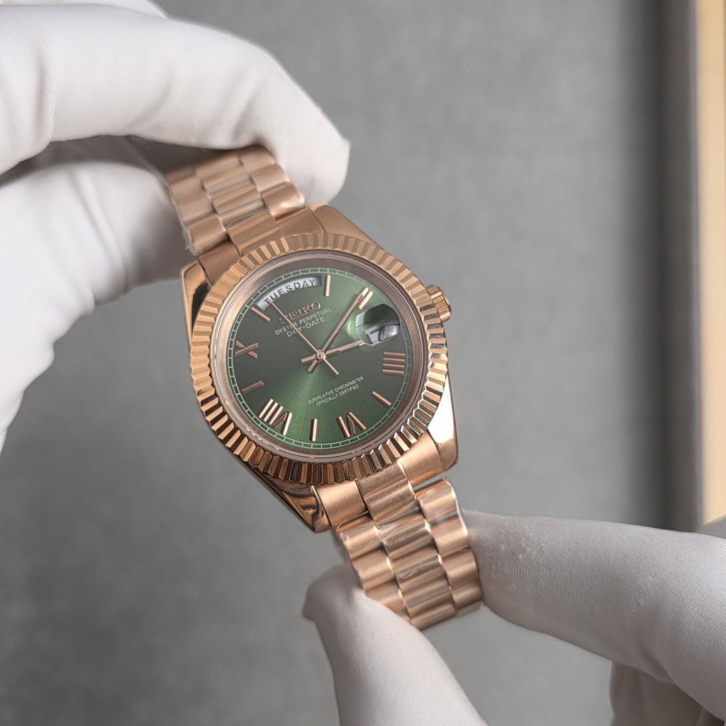 Seiko Day-Date Rose Gold