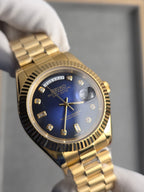 Seiko Day-Date Blue