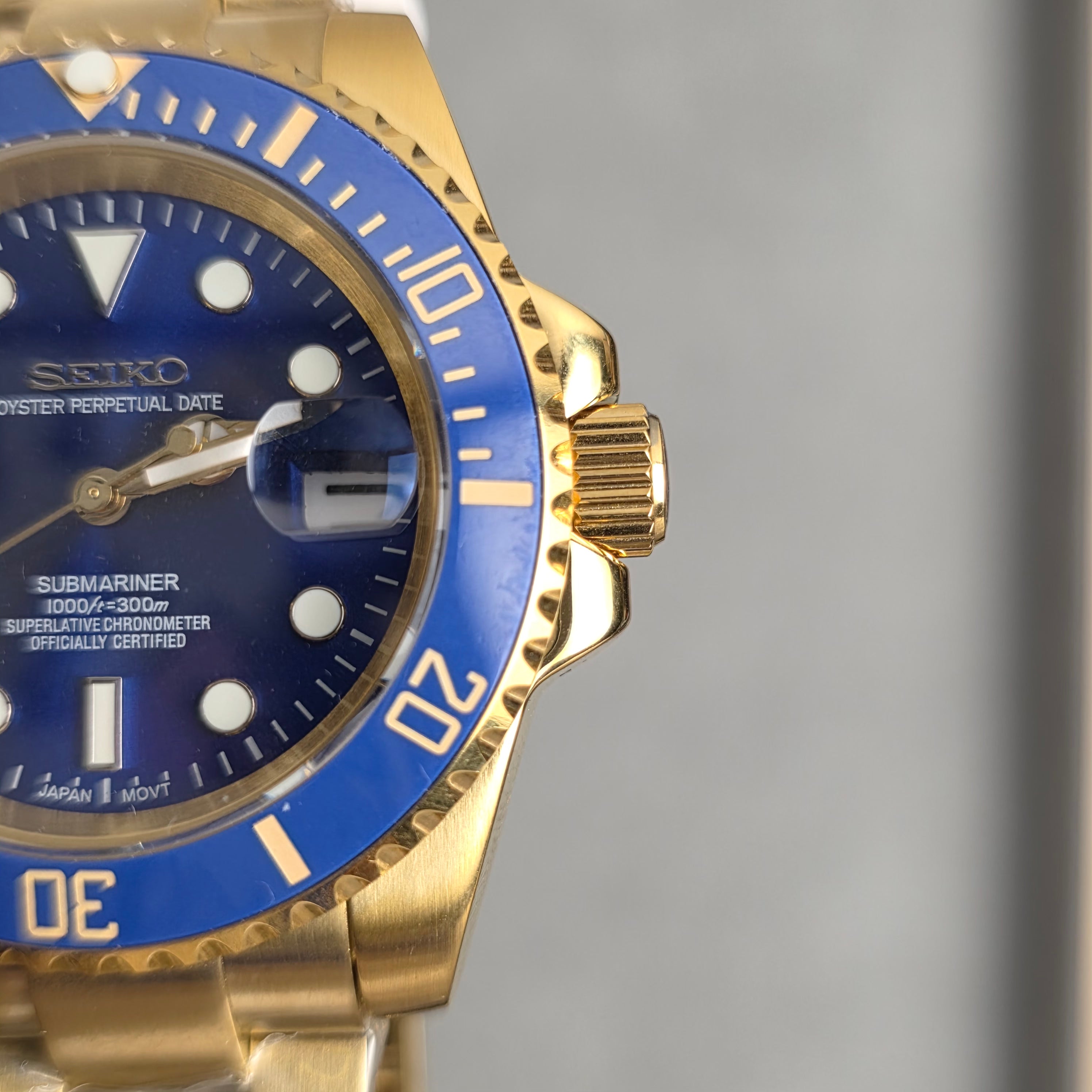 Seiko Submariner Gold Blue