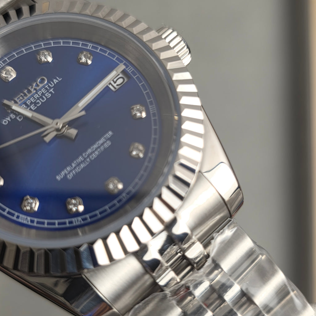 Seiko Datejust Blue Diamonds
